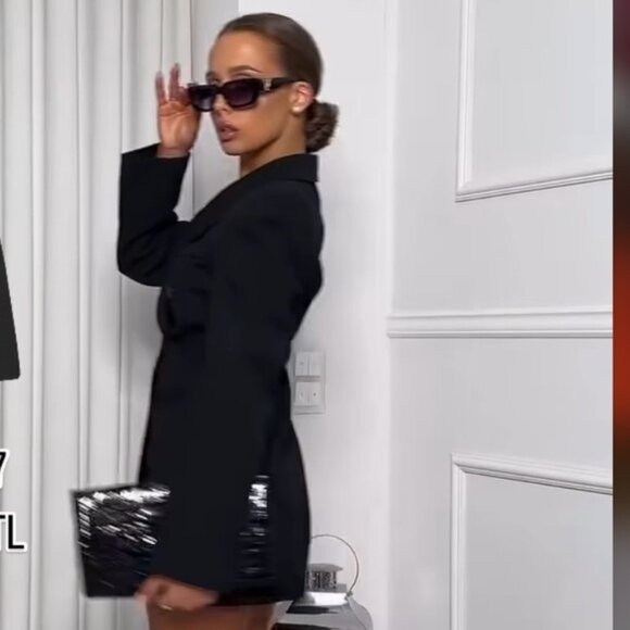 ZARA DOUBLE-BREASTED BLAZER DRESS ZW COLLECTION - Picture 6 of 11